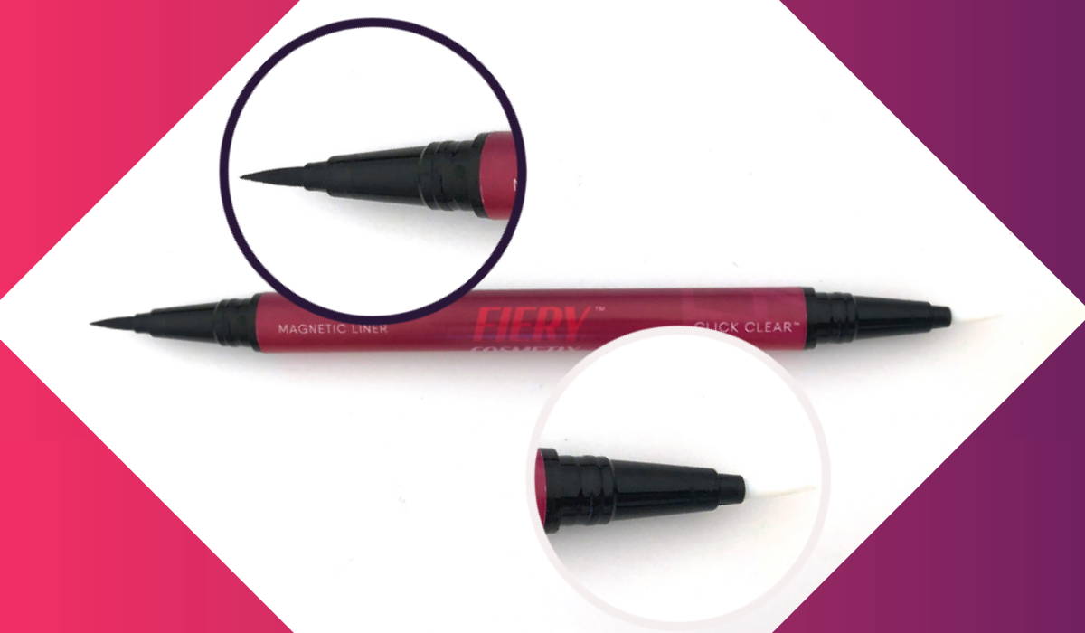Apply magnetic lashes with a clear liner