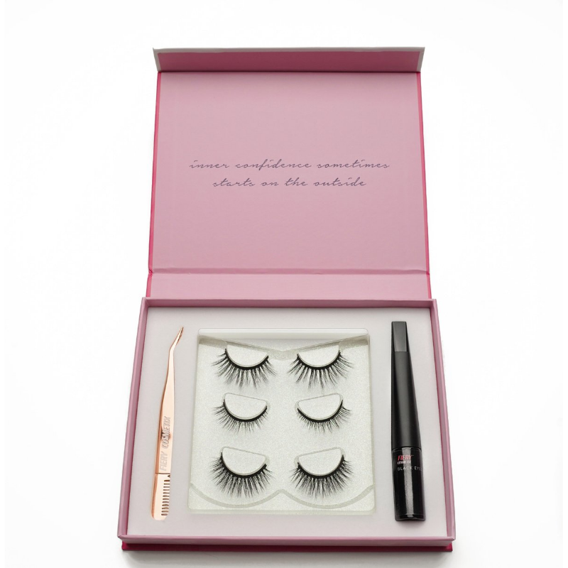 Magnetic lashes kit + magnetic liner and applicator